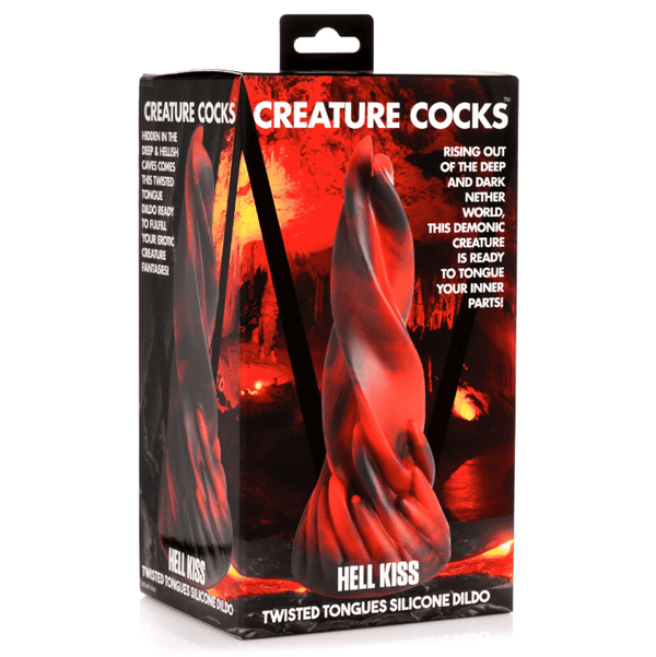Hell Kiss Twisted Tongues Silicone Dildo
