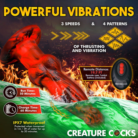 Hell Wolf Thrusting & Vibrating Silicone