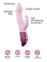 HELLO RABBIT Vibrator - Baby Pink