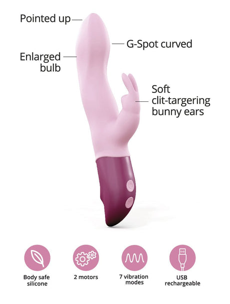 HELLO RABBIT Vibrator - Baby Pink