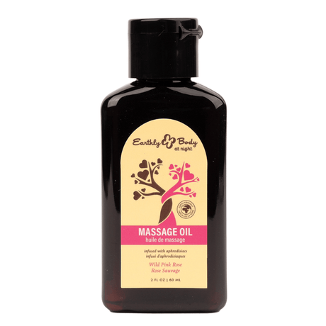 Hemp Seed at Night Massage Oil Aphrodisiac Collection Wild Pink Rose 2oz / 60ml