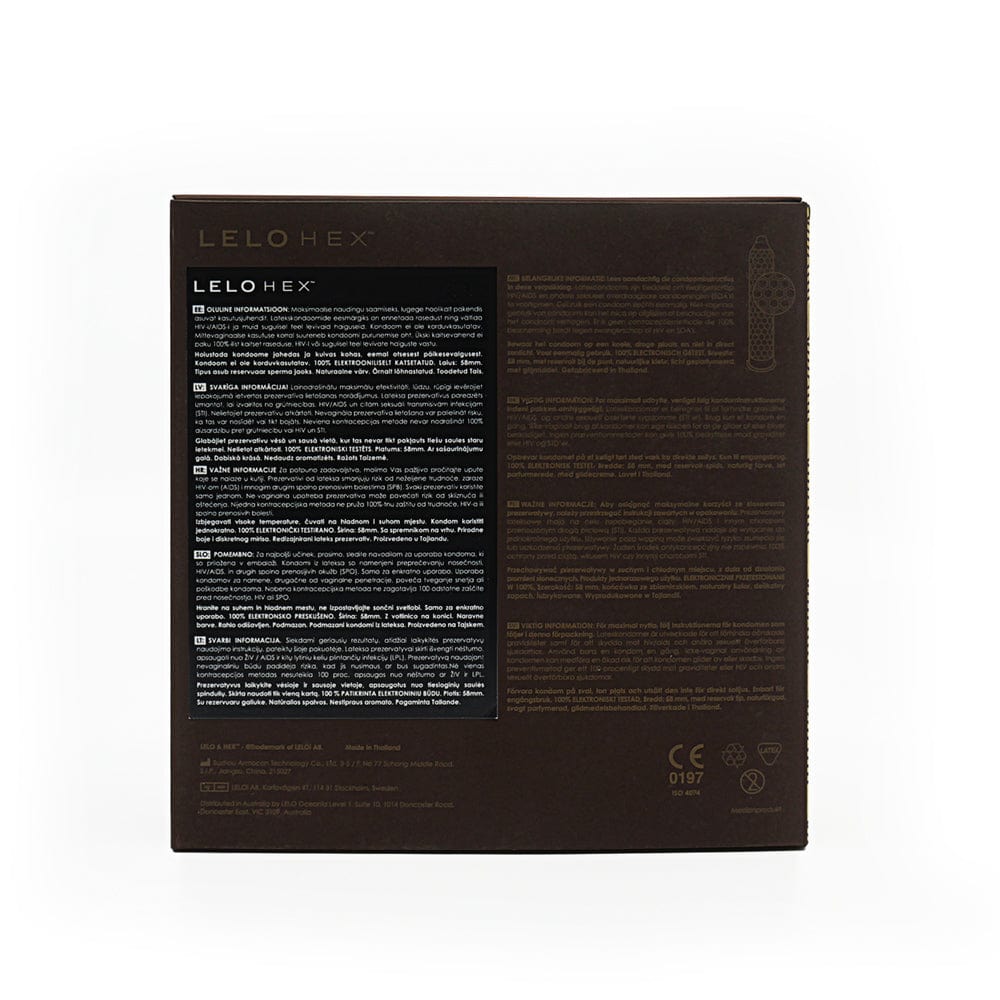 HEX Respect XL Condoms 36 Pack - Extra Thin
