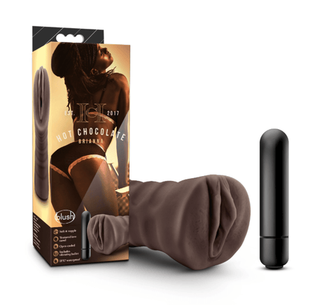Hot Chocolate Brianna Vibrating Pussy Stroker - Blush