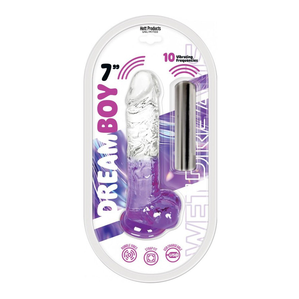 Hott Products Dream Boy 7" Jelly Vibrator – Wet Dreams Lavender