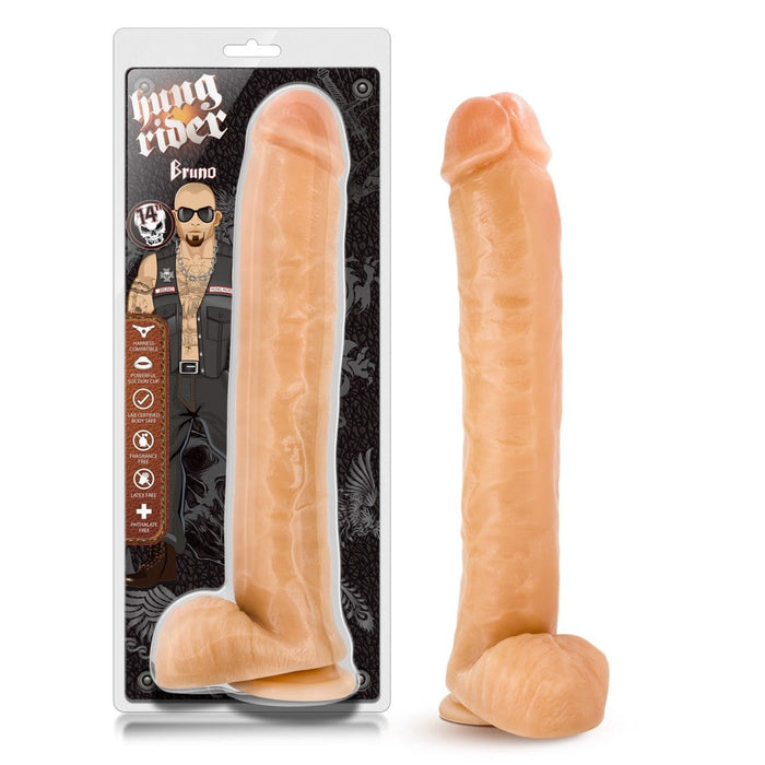 Hung Rider Bruno Beige large realistic dildo