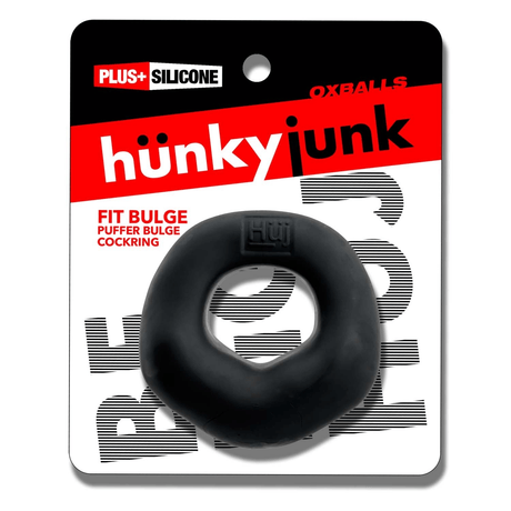 Hünkyjunk FIT BULGE Black Fog Padded Hung-Style Cock Ring