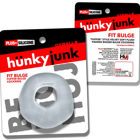 Hünkyjunk FIT BULGE Clear Steam Padded Hung-Style Cock Ring