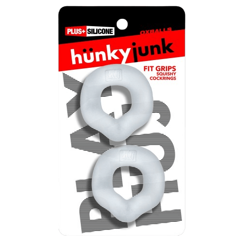 Hünkyjunk FIT GRIPS Clear Ergo-Fit Cock Rings 2-Pack