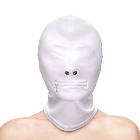 Hustler Taboo - Zippered Mouth Hood - Wh