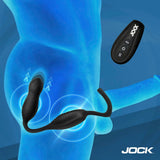 Hyper Thrusting and Vibrating Anal Plug with C-Ring