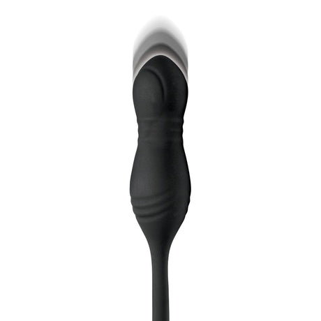 Hyper Thrusting and Vibrating Anal Plug with C-Ring