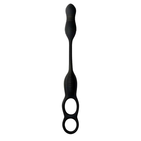 Hyper Thrusting and Vibrating Anal Plug with C-Ring