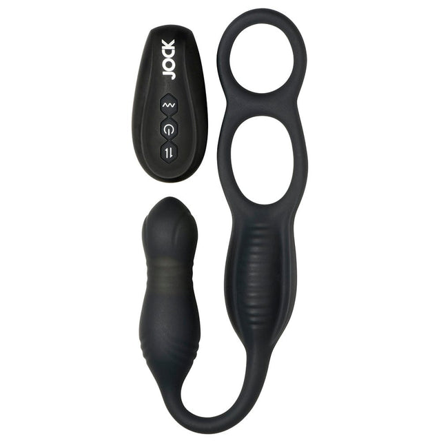Hyper Thrusting and Vibrating Anal Plug with C-Ring