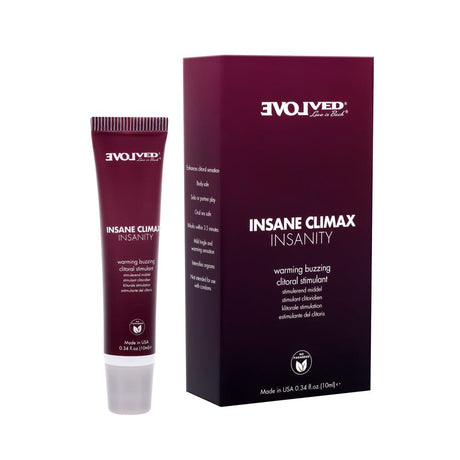 Insane Climax Insanity Warming & Buzzing Clitoral Stimulator Gel