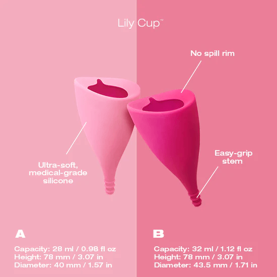 INTIMINA Lily Menstrual Cup Size A – Flexible Comfort Fit