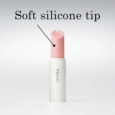 Iroha Stick - Compact Clitoral Vibrator (Light Pink & White)