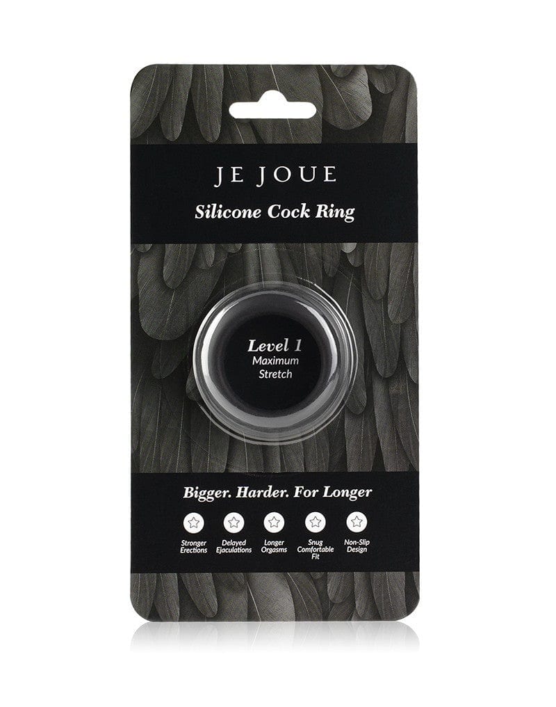 Je Joue Black Silicone C-Ring - Maximum Stretch