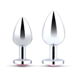 Jewel Heart Metal Butt Plug Training Set