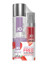 JO Agape 4oz + GWP JO Oral Delight Strawberry Arousal Gel 1oz