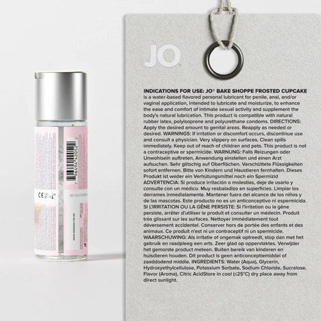 JO Bake Shoppe Frosted Cupcake Water-Based Lubricant 60mL