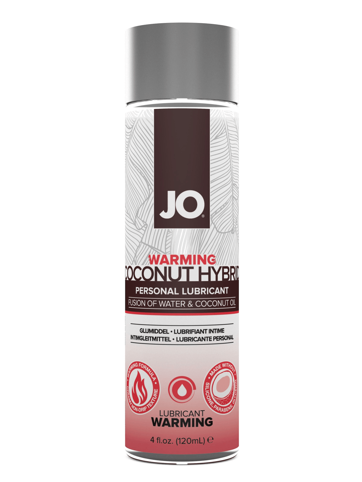 JO Coconut Hybrid - Warming - Lubricant 4 floz / 120 mL
