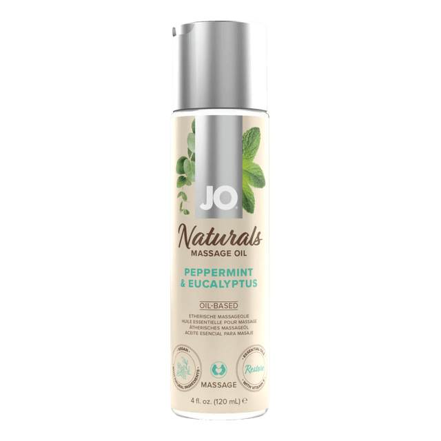 JO Naturals - Peppermint & Eucalyptus - Massage 4 floz / 120 mL