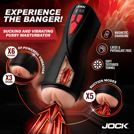 JOCK Advanced Banger! Sucking & Vibrating Pussy Masturbator