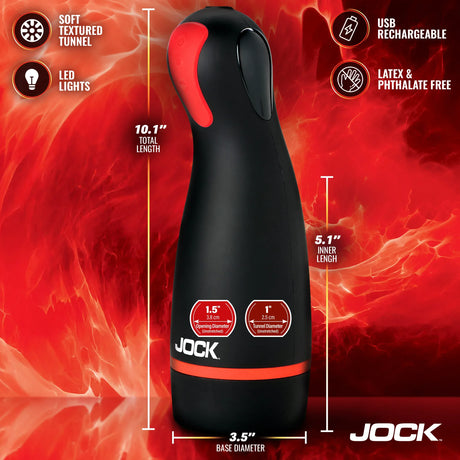 Jock Blaze Vibrating, Sucking & Warming Masturbator
