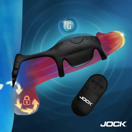 Jock Blitz Vibrating Penis Sleeve C-Ring with Remote