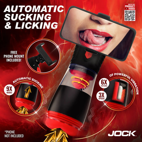 Jock Blow Job Sucking, Licking & Vibrating Masturbator
