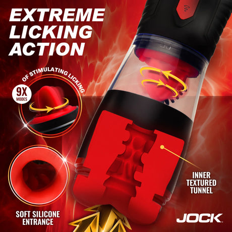 Jock Blow Job Sucking, Licking & Vibrating Masturbator