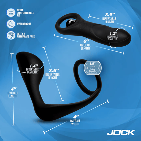 Jock P-Spotter Silicone Prostate Vibrator Set