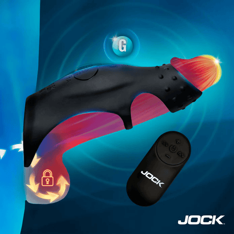 Jock Rush Vibrating Penis Sleeve C-Ring with Remote