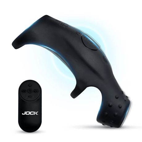 Jock Rush Vibrating Penis Sleeve C-Ring with Remote