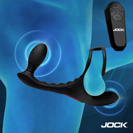 JOCK Triple Rush Vibrating Cock Ring & Anal Plug