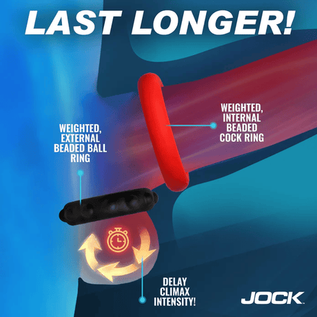 Jock Weighted Silicone C-Ring Set with Metal Core