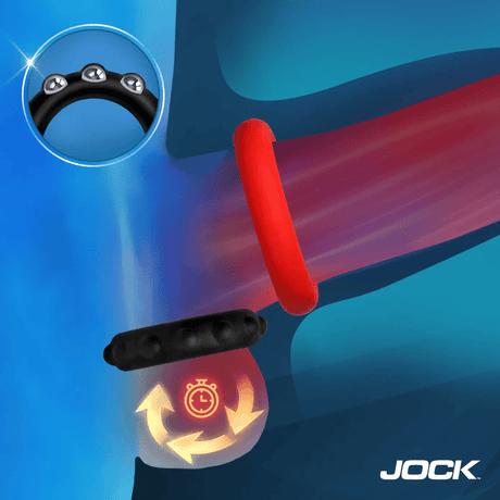 Jock Weighted Silicone C-Ring Set with Metal Core