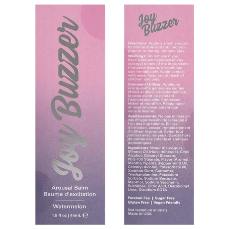 Joy Buzzer Watermelon Clitoral Arousal Balm 44mL