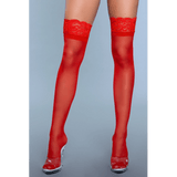 Keep A Secret Thigh Highs - Red