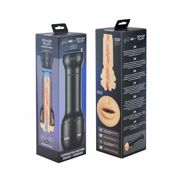 Kiiroo PowerBlow + Feel Stroker Mouth - Male Masturbator