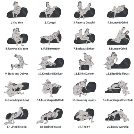 Kinky Couch Sex Chaise Lounge w Pillows