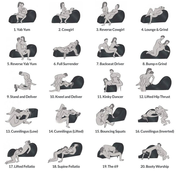 Kinky Couch Sex Chaise Lounge w Pillows
