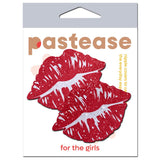 Kisses Sparkly Red Kissing Puckered Lips