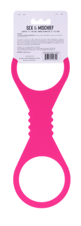 Large Hot Pink Silicone Cuffs