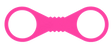 Large Hot Pink Silicone Cuffs