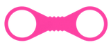 Large Hot Pink Silicone Cuffs