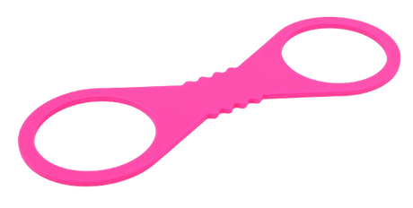 Large Hot Pink Silicone Cuffs