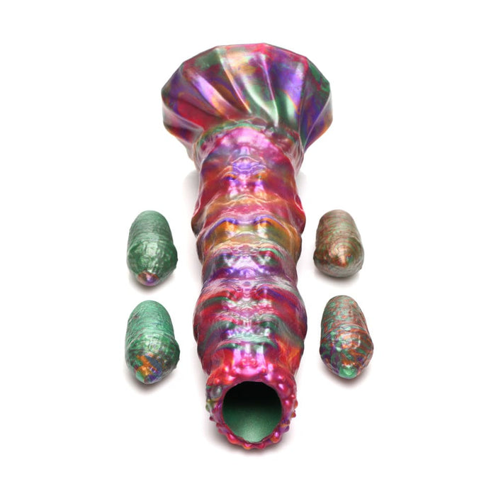 Larva Ovipositor Silicone Dildo with Eggs fantasy dildo