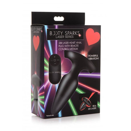 Laser Heart Medium Anal Plug w/ RC