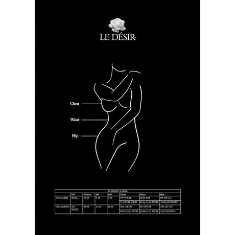 Le Désir Striped Fishnet Garterbelt QS